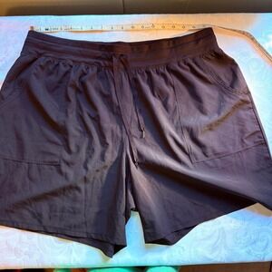 RBX Women's Black Active Shorts Size 1X | Stretch Drawstring Lounge Gym‎